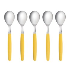MAHO 兒童湯匙, Yellow, 5入