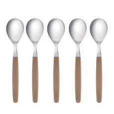 마호커트러리 틴트 아동용 숟가락, 카푸치노, 5개