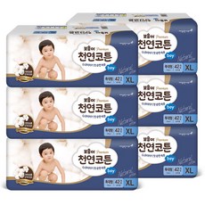 보솜이 2017년 프리미엄 천연코튼 밴드형 기저귀 남아용, 특대형(XL), 252매