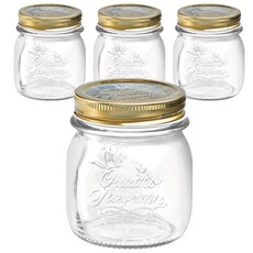 보르미올리 콰트로 밀폐 유리병, 150ml, 4개