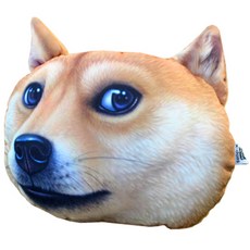 엑스돌 3D 차량용 목쿠션, DOGE시바견, 1개