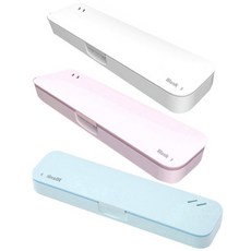 아이리버 휴대용 칫솔 살균기 세트 TBS-100 화이트 + 블루 + 핑크, 화이트, 블루, 핑크