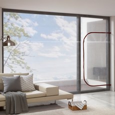 알뜨리 에어캡 방풍비닐 창문 베란다용 와인지퍼 대 350 x 250 cm + 양면테이프