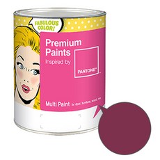 노루페인트 팬톤멀티 에그쉘광 핑크 바이올렛 계열 페인트 1L, 레드플럼(19-2025), 1개