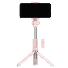 요이치 무선 블루투스 욜로 스마트폰 셀카봉, YSS-WT300(핑크)