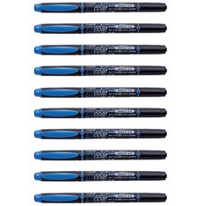톰보 COAT 형광펜, 블루, 10개입