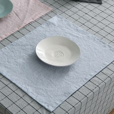 레브라이프 자연염색 15수 린넨 키친크로스 M, 연스카이, 1개