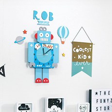 퍼니즈 어썸프렌즈 움직이는추시계 A 데코풀세트, 로보트