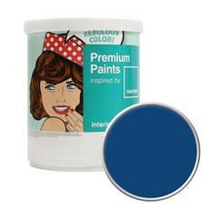 노루페인트 팬톤 내부용 실내벽면 저광 페인트 1L, 19-3964 Monaco Blue, 1개
