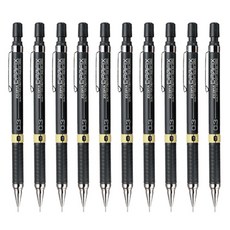 제브라 드라픽스 샤프펜슬 블랙, 0.3mm, 10개입