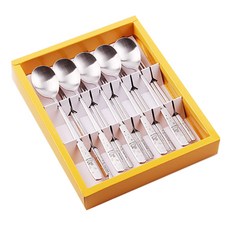 클래스 스노우스완 한식수저세트, 1세트, 수저 5p + 젓가락 5p