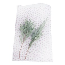 티나피크닉 하트모음 비접착 포장 봉투 연보라 12 x 20 cm, 1개, 100개