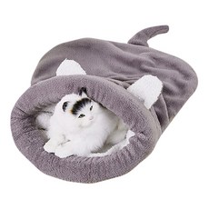 아리코 고양이 & 강아지 사계절 테디 침낭 M, 그레이, 1개