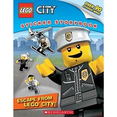 Lego City: Escape from Lego City!: Sticker Storybook Paperback, Scholastic Inc.