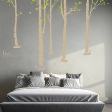 자작나무숲벽지