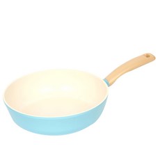네오플램 레트로 웍 궁중팬 민트, 폭 26cm, 1개