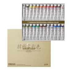 신한 전문가 한국화 물감 A세트, 20ml, 24색