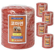 삼성모사 코마면 12합 콘사 100%면 뜨개실 5p, 822번 리치