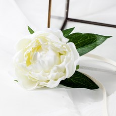 RYMD 화이트 피오니 손목 팔찌, 혼합 색상