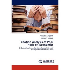 Citation Analysis of PH.D Thesis on Economics Paperback, LAP Lambert Academic Publishing
