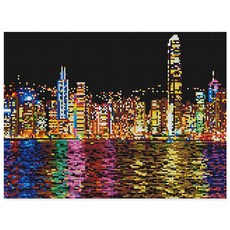아트조이 DIY 보석십자수 30 x 40 cm, 100만불 야경, 1개