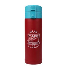 에브리데이즈 보온보냉병 원터치형, 레드, 450ml