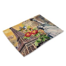 비케이 세계여행 엽서 식탁매트, 9, 가로 42cm x 세로 32cm