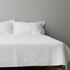 보웰 워싱 내츄럴 콜렉션 토미 퀼트 누비 이불, 화이트