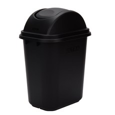 더라이프 스윙 휴지통 20L, 블랙, 1개