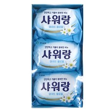 무궁화 샤워랑 화이트 플로럴 비누, 130g, 3개입