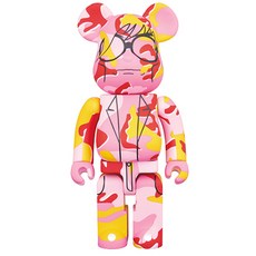 킨키로봇 1000%BEARBRICK ANDY WARHOL CAMO VER 피규어, 1개