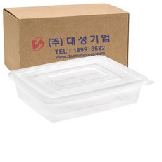 쿡앤락 직사각밀폐용기 2L 투명 세트, 50개입, 1개