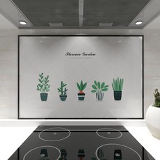 웰룸 주방아트보드 L 855 x 600 mm 플로렌스가든, 옅은 그레이, 1개