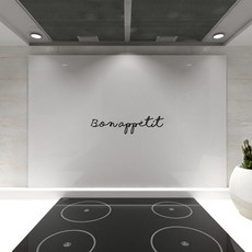 웰룸 주방아트보드 L 855 x 600 mm 보나페티, 화이트, 1개