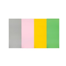 퍼니존 퍼니테라피 그레이비비드 시리즈 3 유아폴더매트, 그레이 + 베이비핑크 + 옐로우 + 그린