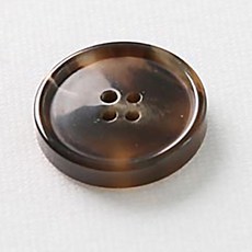 HR빅버튼 루킹 단추 20mm, 브라운, 8개입