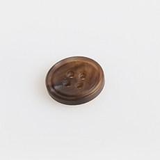 HR빅버튼 쿠바 무광 단추 21mm, 다크브라운, 12개입