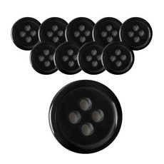 동화상가몰 DY와이셔츠 단추4 요크 13mm, BK, 10개 BK, 10개입