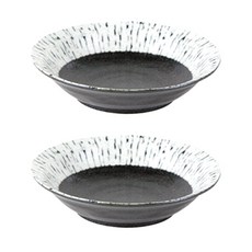 디어리빙 지브라 쿠프 찬기 17cm, 블랙, 2개입