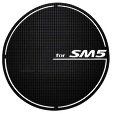 바겐 3D 카본 주유구 스티커 SM5 2010년형, 블랙, 1개