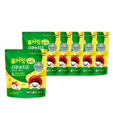 내이브로 퓨어잇 동결건조 치즈 큐브 간식, 혼합맛 (사과/치즈), 16g, 6개