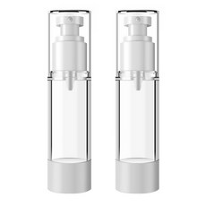 DM 뷰티 휴대용 펌프 스프레이 공병 플랫 진공 80ml, 혼합 색상, 2개입