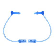아쿠스 수영 분실방지 실리콘 코드 귀마개 AQSA-0017, BLU, 1개