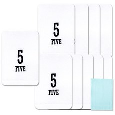 송월타월 데일리넘버 수건 10p + 칼라행주 하늘, 5번, 1세트