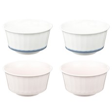 화이 기와 공기 화이트블루 2p + 핑크 2p, 혼합 색상, 1세트