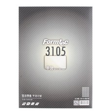 폼텍 전산라벨 IC-3105 잉크젯 투명 라벨지 5p, 21칸, 1권