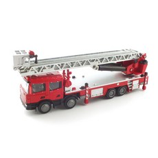 KDW 레프리카 1/50 LADDER FIRE ENGINE KDW250122RE 레더 카 소방차 중장비 모형, 혼합 색상