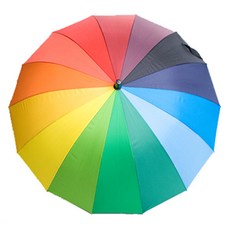 에이치엔씨 무지개 곡자 자동장우산