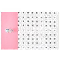 앤비커머스 투하트 인테리어 타공판 좌WHITE, 1개