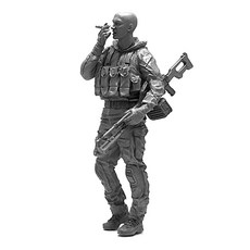 YUFANMODEL YF106 1/35 軍事人物美國海豹突擊隊士兵光頭吸煙雪茄, 1個